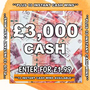 Win £3000 Tax Free Cash