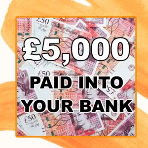 Win &pound;5000 Cash - Buy 5 or More Tickets for 99p Each