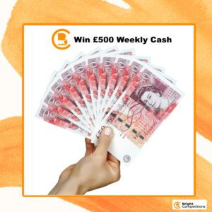 Weekly Draw to Win £500 Tax Free Cash