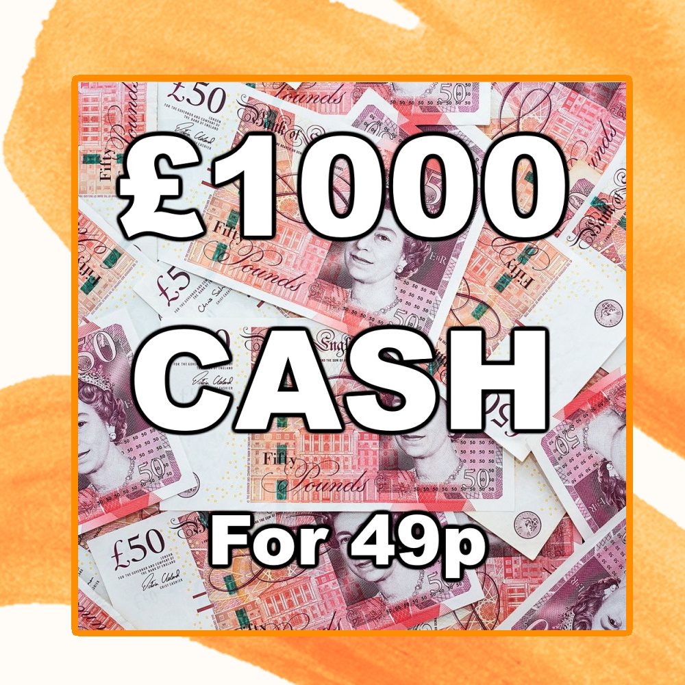 Win £1000 Tax Free Cash for Just 49p