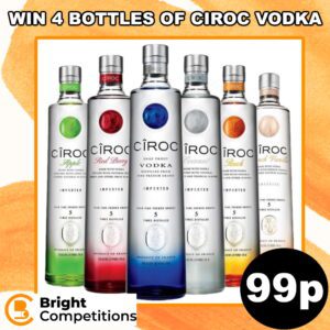 Win 4 Bottles of Ciroc Vodka