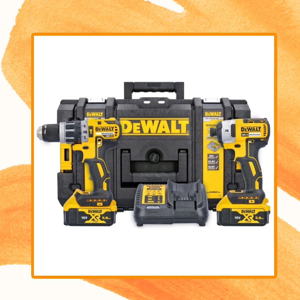 Win a DeWalt DCK266P2 18V Brushless Combi Drill & Impact Driver Twin Pack