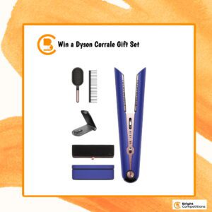 Win a Dyson Corrale Straightener in Vinca Blue and Rosé Gift Set