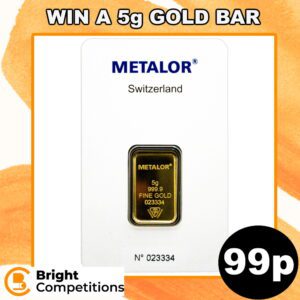 Win a 5g Bar of Gold