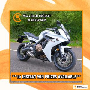 Win a Honda CB650F or £3250 Cash