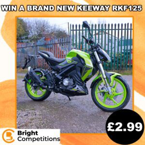 Win a Brand New Keeway RKF125 or £1500 Cash