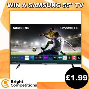 Win a Samsung 55 Smart 4K Ultra HD HDR LED TV