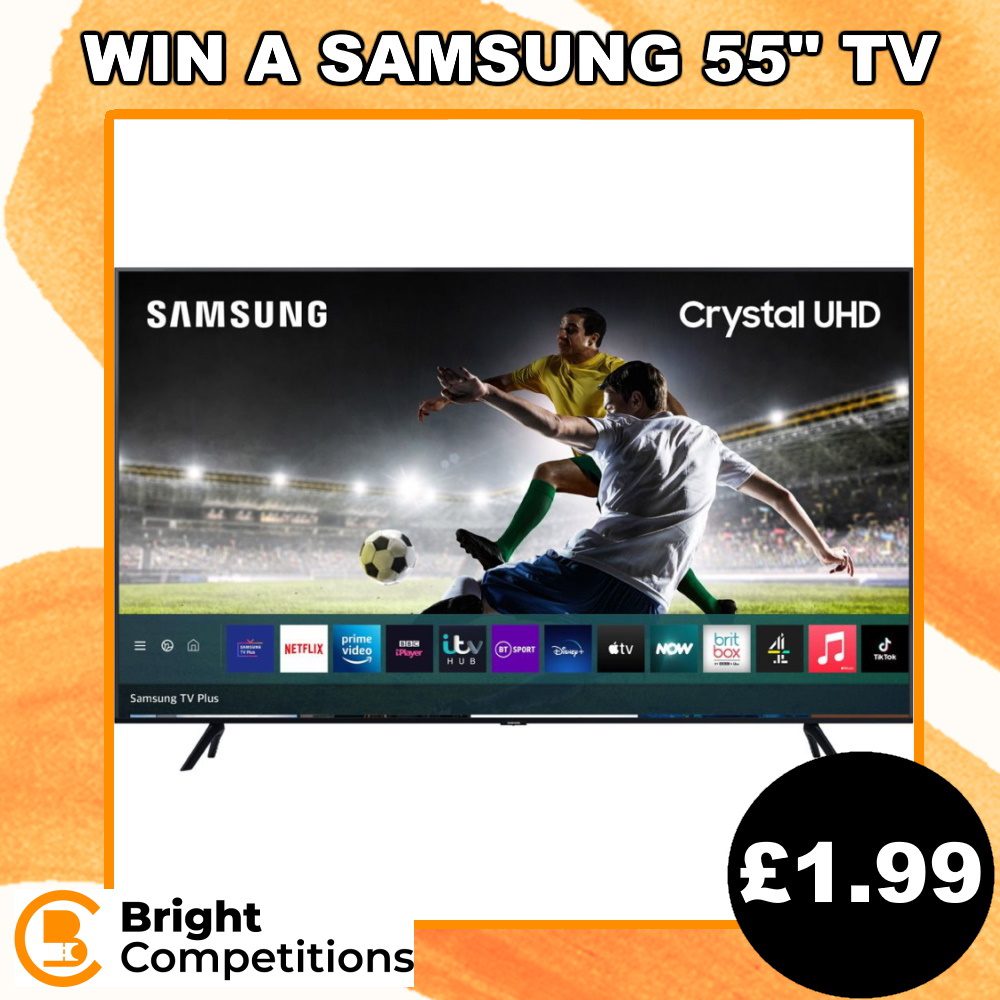 Win a Samsung 55 Smart 4K Ultra HD HDR LED TV