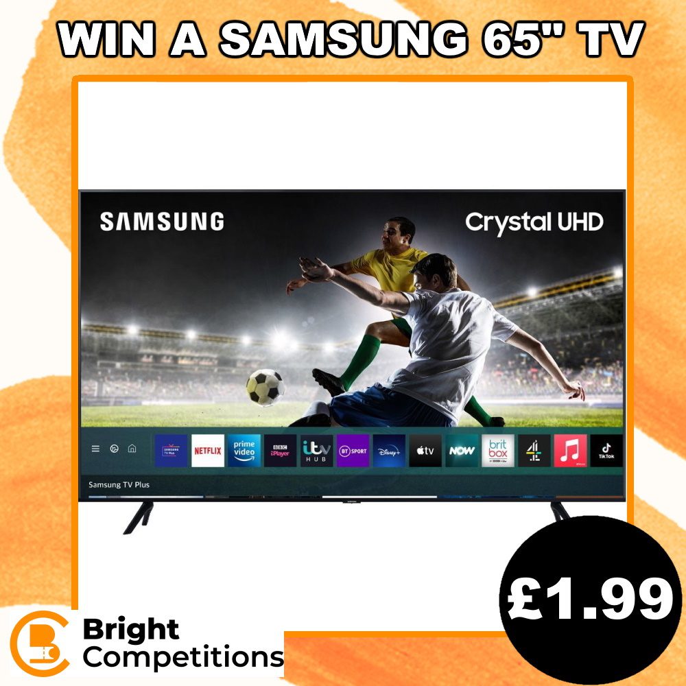 Win a Samsung 65 Smart 4K Ultra HD TV
