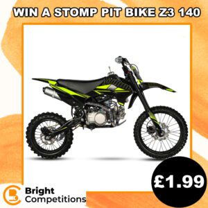 Win a Stomp Pit Bike Z3 -140 Big Wheel 17/14 (2022 Model)