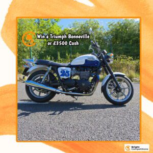Win a Triumph Bonneville or £3,500 Cash