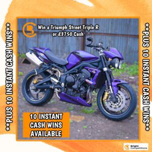Win a Triumph Street Triple R or £3750 Cash