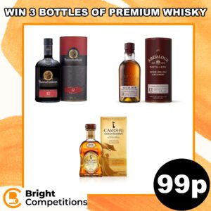 Win 3 Bottles of Premium Whisky