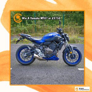 Win a Yamaha MT07 or £3,750 Cash