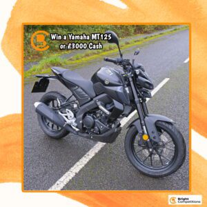 Win a Yamaha MT125 or £3,000 Cash