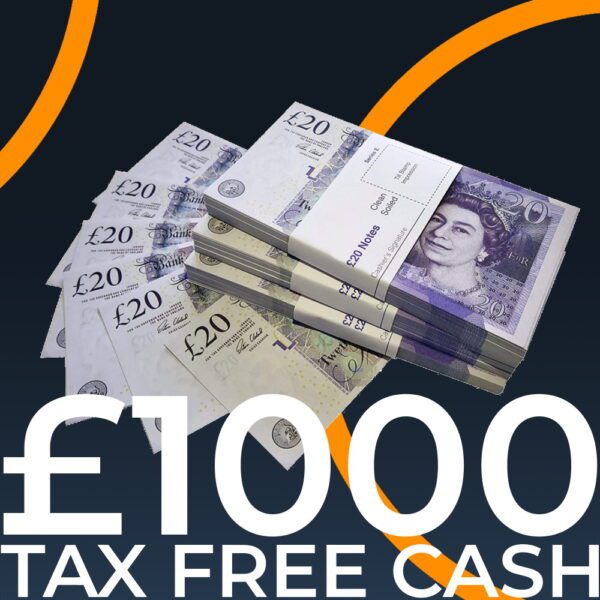 Weekly Draw to Win £1000 Tax Free Cash