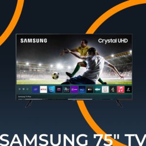 Win a Samsung 75" Smart 4K Ultra HD TV