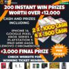 £15,000 CASH – £12,000 INSTANT WINS / £3,000 MAIN FINAL PRIZE – 200 INSTANT WIN PRIZES #11
