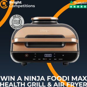 Win a Ninja Foodi MAX Health Grill & Air Fryer in Copper