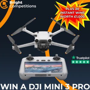 DJI Mini 3 Pro + 20 Instant Cash Wins Worth £1000