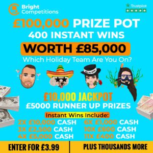 £100,000 ULTIMATE TEAM DRAW - £10,000 JACKPOT / 400 INSTANT WINS worth £85,000 #2