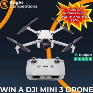 DJI Mini 3 Drone + 20 Instant Wins Worth £500