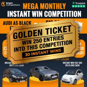 Mega Monthly Car Competition - Golden Ticket