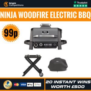 Ninja Woodfire Electric BBQ + 20 Instant Wins Worth £500