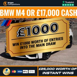 BMW M4 Competition - Win £1,000 of Tickets