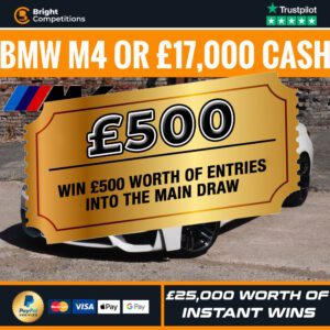 BMW M4 Competition - Win £500 of Tickets