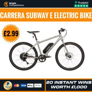 Carrera Subway E Electric Bike + 20 Instant Wins Worth £1000