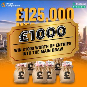 £125,000 Mega Competition - Win £1,000 of Tickets