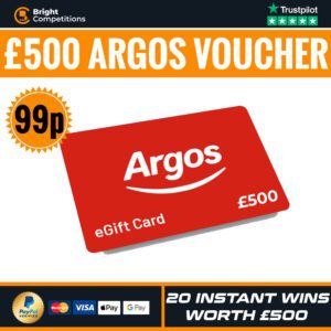 £500 Argos Voucher + 20 Instant Wins Worth £500