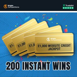 £1,000 Website Credit + 200 Instant Wins