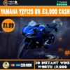 Brand New Yamaha YZFR125 or £3,000 Cash + 30 Instant Wins Worth £5000