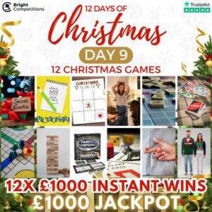 12 Comps of Christmas #9 - Christmas Games - 1,000 Jackpot / 12x £1,000 Instant Wins