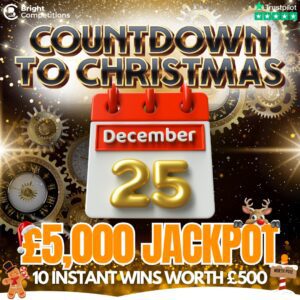 Countdown to Christmas - £5,000 Jackpot / 10x £500 Instant Wins
