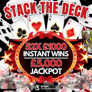 Stack the Deck - 52x £1,000 INSTANT WINS & £1,000 JACKPOT