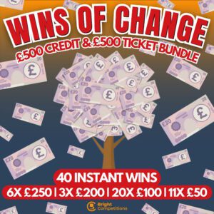 Wins of Change - 40 Instant Cash Wins & £1,000 Jackpot