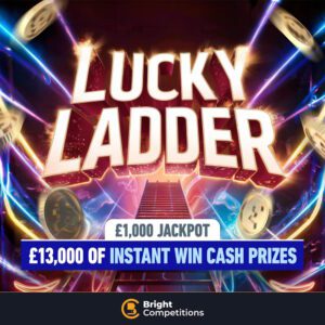 Lucky Ladder - 82 Instant Wins Worth £13,000 & £1,000 Jackpot