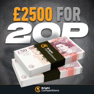Win £2500 Cash for 20p