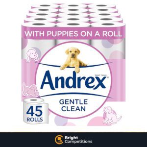 45 Andrex Gentle Clean Toilet Rolls