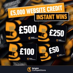 £6000 Site Credit Mega Instant Win Comp