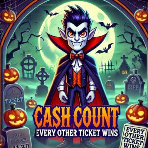 Cash Count! Every Other Ticket Wins & 5x £100 Jackpots