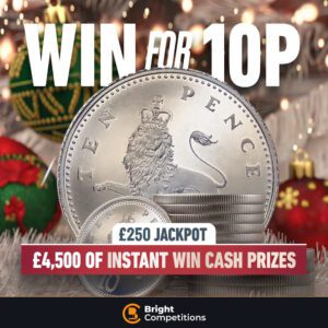 Christmas 10p Instant Win Competition! – 50 Cash Instant Wins & £250 Jackpot
