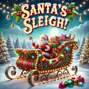Santa's Sleigh! 229 Instant Wins & 9 Santas & Reindeer To Find - Bonus & £50 Main Prize