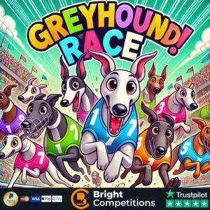 Greyhound Race! 85 Instant Wins & 10 Greyhounds to Find & £50 Jackpot - 45p