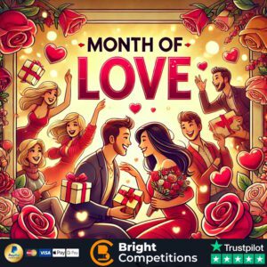 Month of Love - Win Up to £3,000 Instantly - 400 Instant Cash Wins & £250 Jackpot
