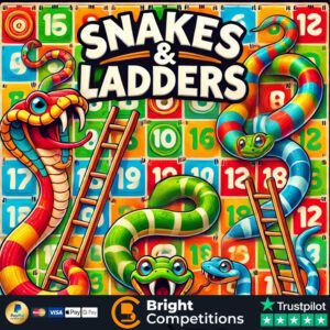 Snakes & Ladders Game - 70 Instant Wins, 3 Snakes/Ladders & £50 Cash Main Prize