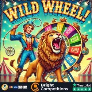 Wild Wheel! 261 Instant Wins, 4 Instant Spins & 1 Main Spin – 65p Per Ticket